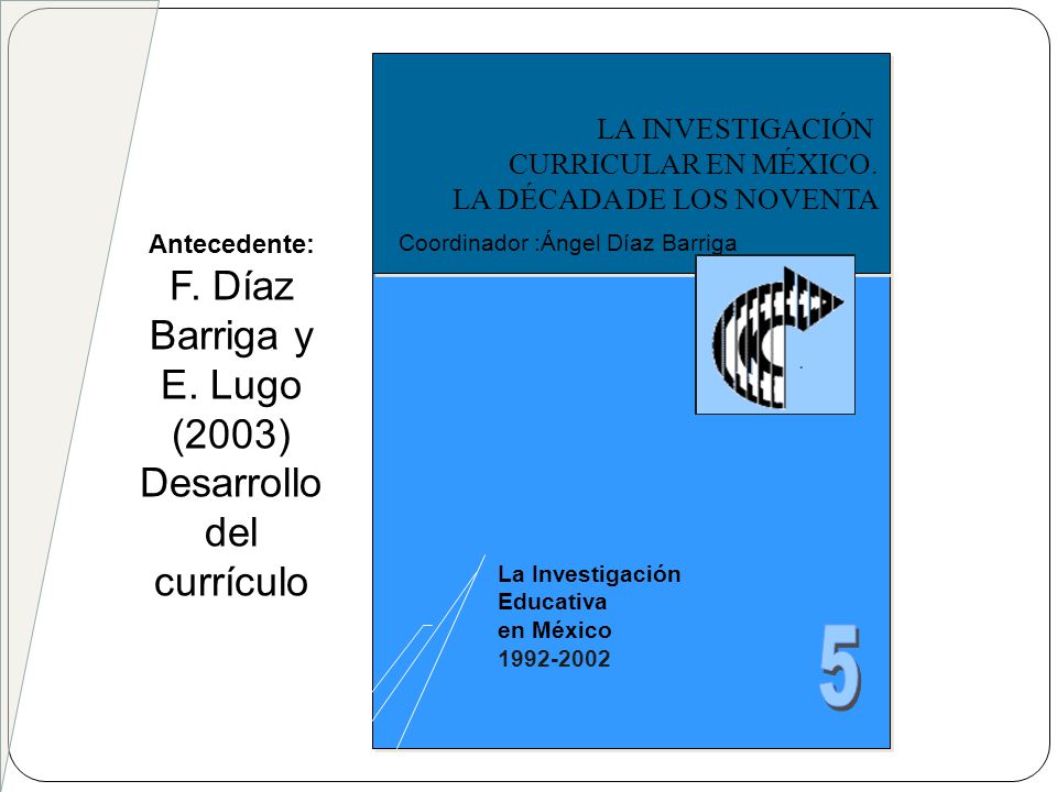 5 F. Díaz Barriga y E. Lugo (2003) Desarrollo del currículo