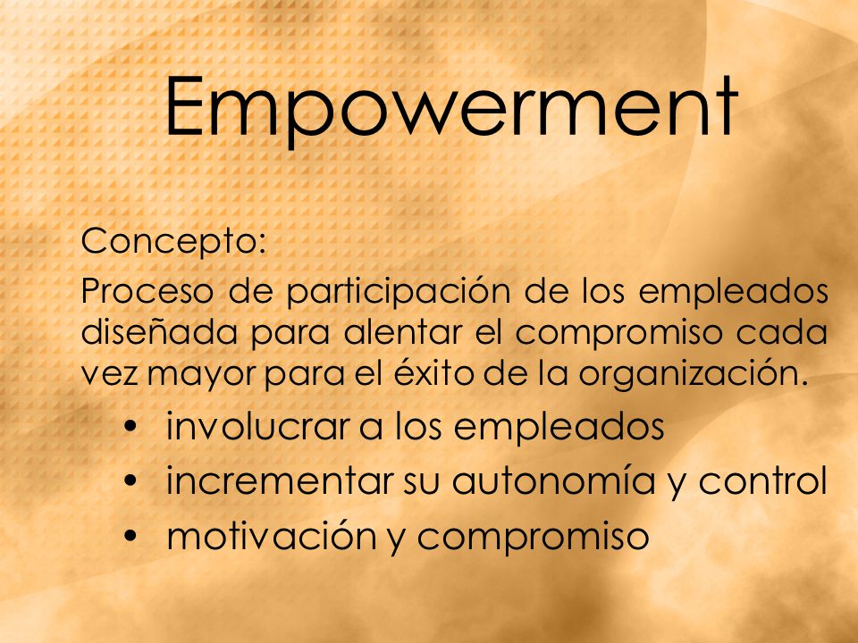 Empowerment involucrar a los empleados