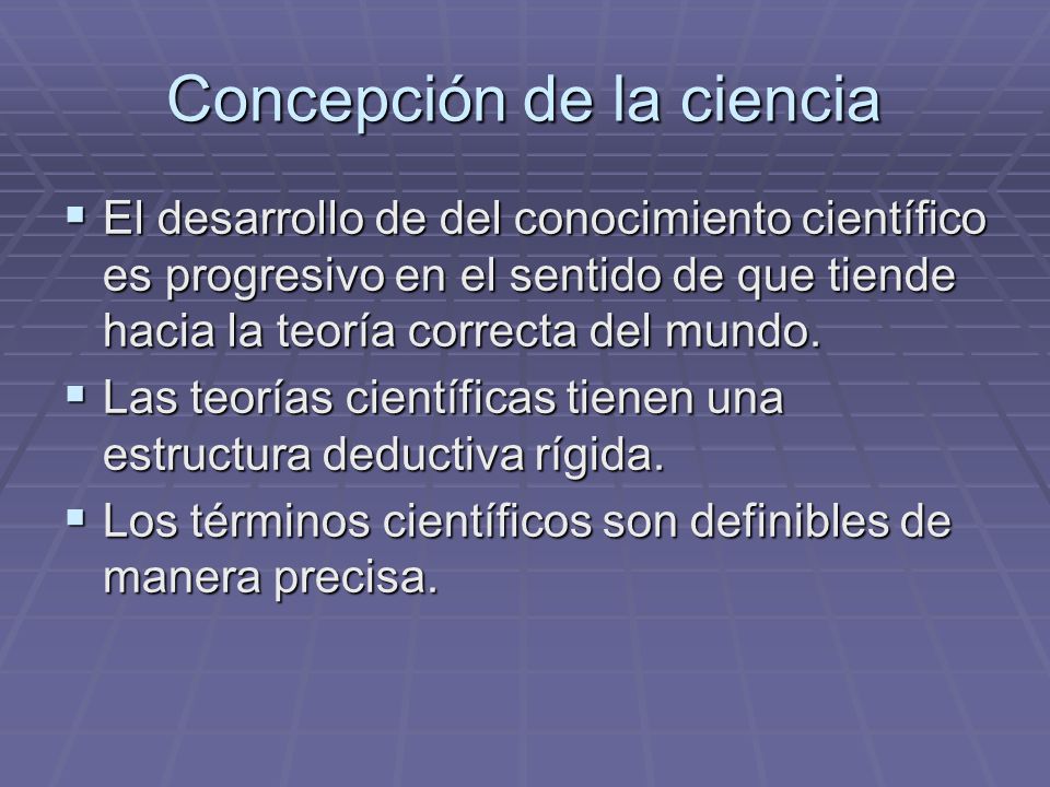 Concepción de la ciencia