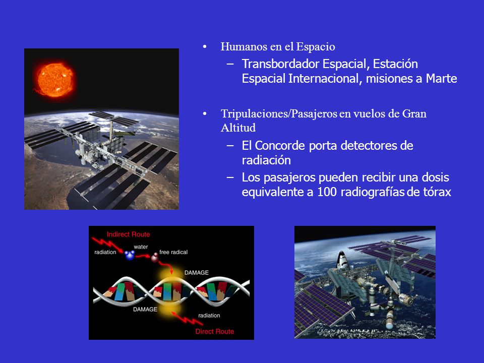 Humanos en el Espacio Transbordador Espacial, Estación Espacial Internacional, misiones a Marte. Tripulaciones/Pasajeros en vuelos de Gran Altitud.