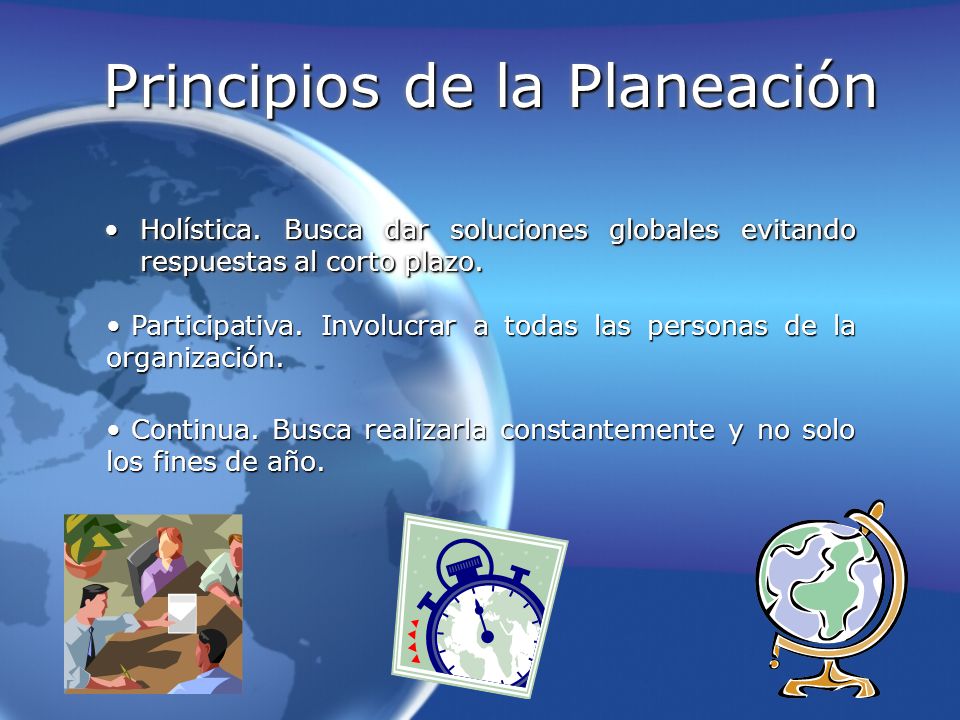 Principios de la Planeación