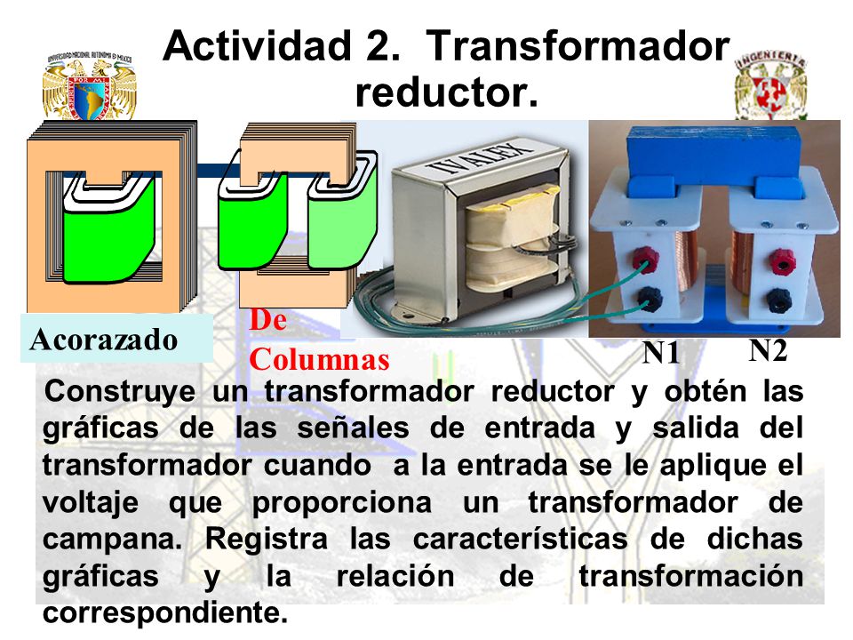 Actividad 2. Transformador reductor.