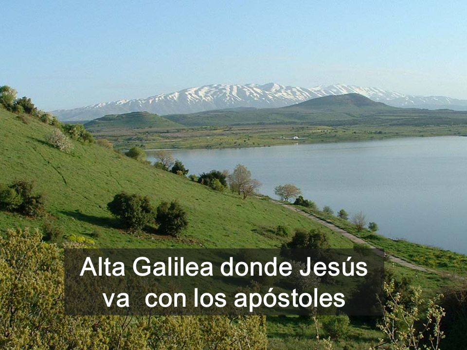 Alta Galilea donde Jesús va con los apóstoles