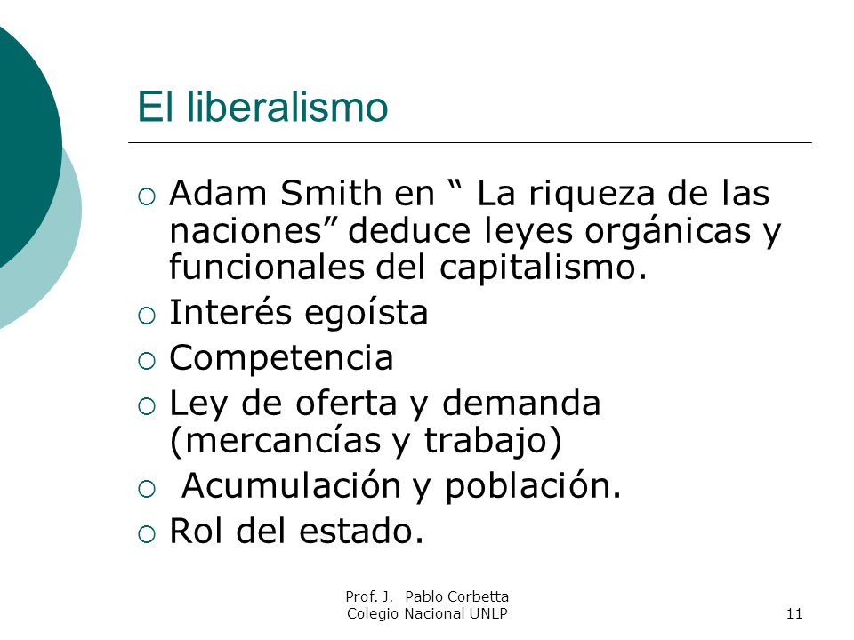 Prof. J. Pablo Corbetta Colegio Nacional UNLP