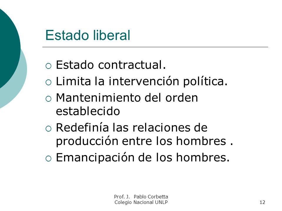 Prof. J. Pablo Corbetta Colegio Nacional UNLP