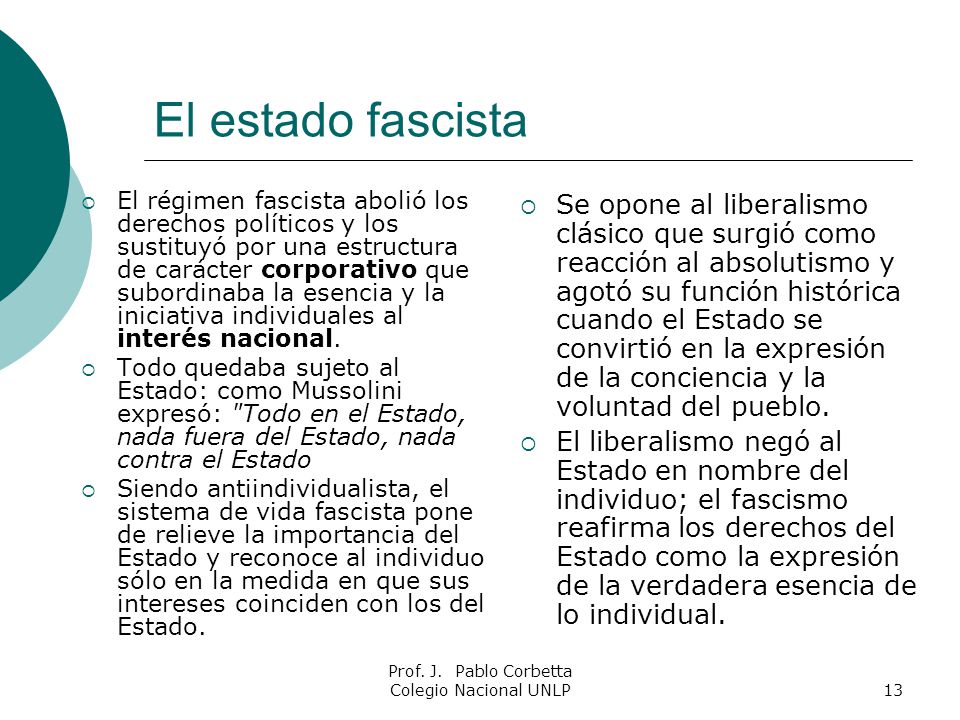 Prof. J. Pablo Corbetta Colegio Nacional UNLP