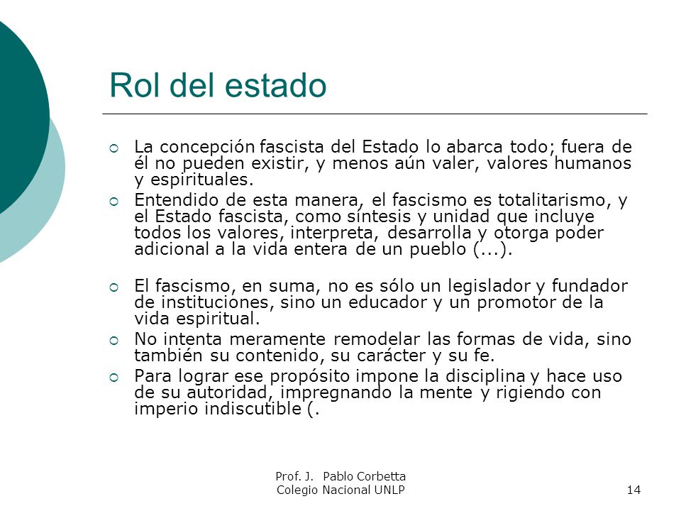 Prof. J. Pablo Corbetta Colegio Nacional UNLP