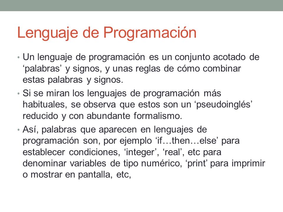 Lenguaje de Programación