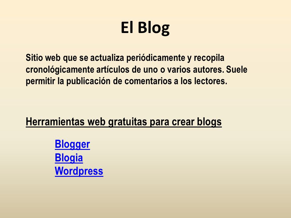 El Blog Blogia Wordpress