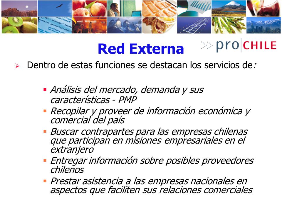 Red Externa Análisis del mercado, demanda y sus características - PMP