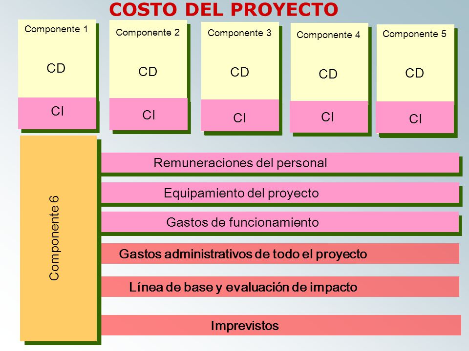 COSTO DEL PROYECTO CD CD CD CD CD CI CI CI CI CI