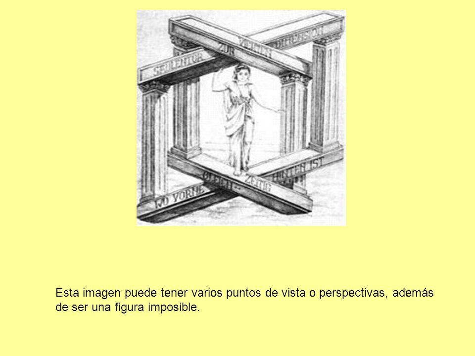 Esta imagen puede tener varios puntos de vista o perspectivas, además de ser una figura imposible.