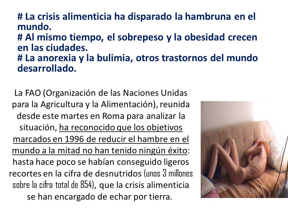 # La crisis alimenticia ha disparado la hambruna en el mundo