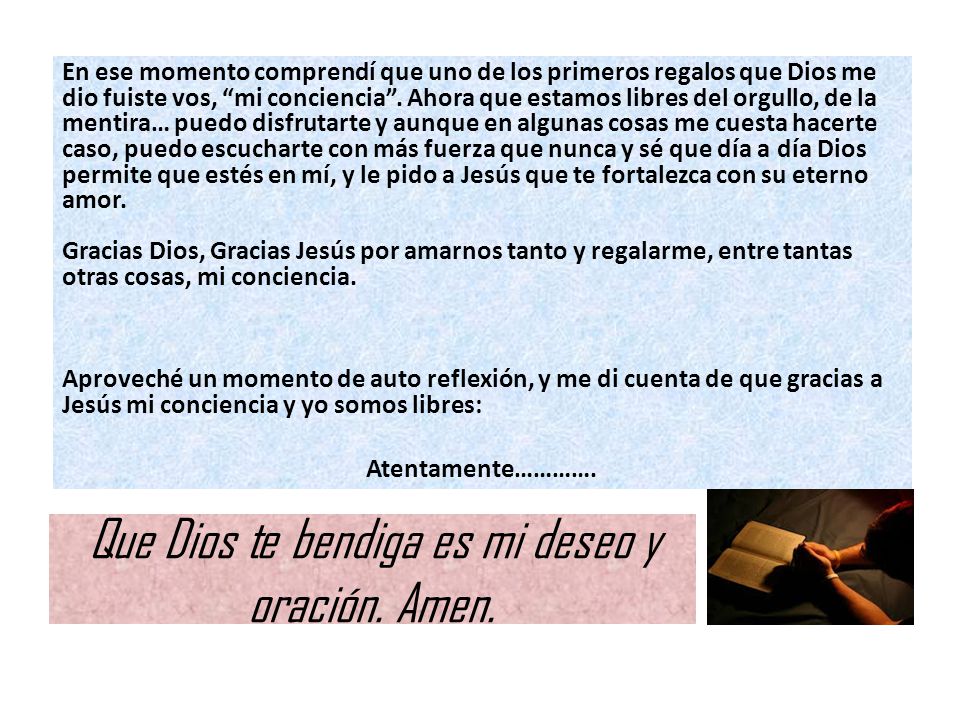 Que Dios te bendiga es mi deseo y oración. Amen.