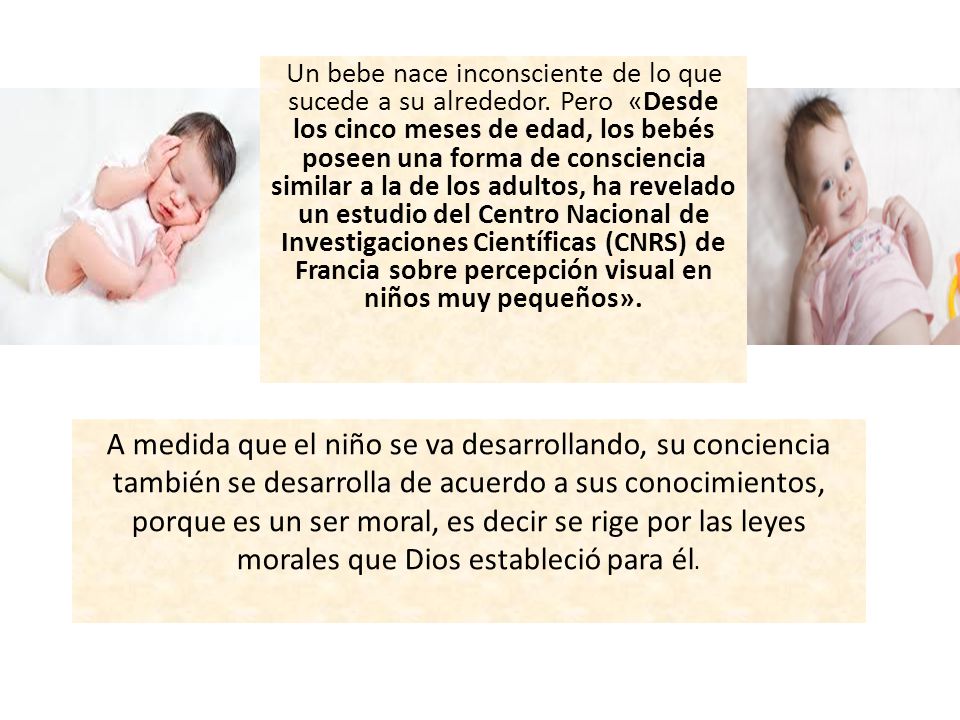 Un bebe nace inconsciente de lo que sucede a su alrededor