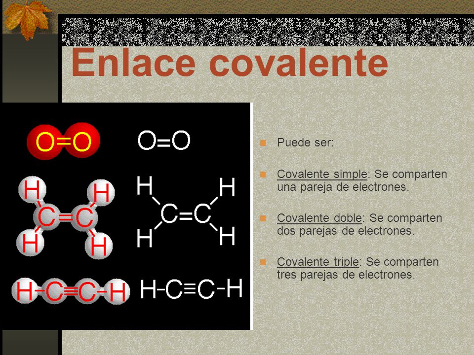 Enlace covalente Puede ser: