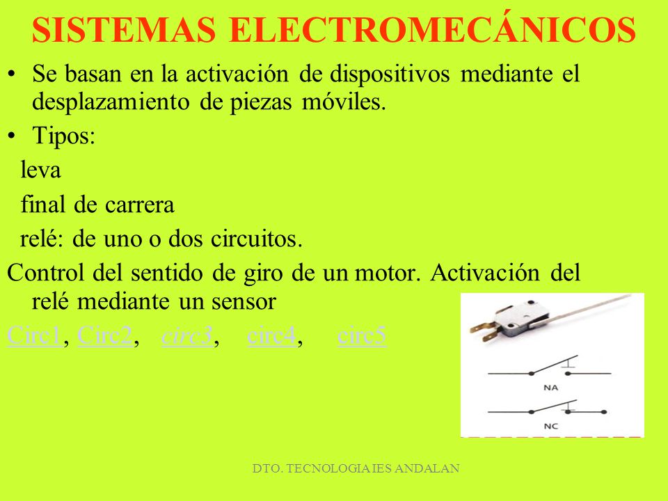 SISTEMAS ELECTROMECÁNICOS