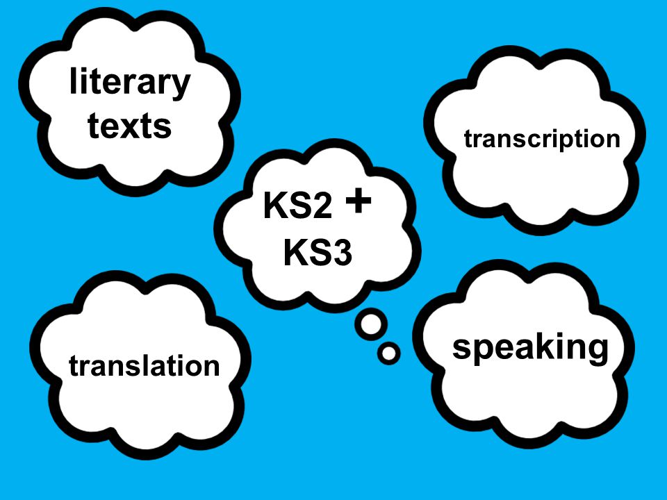 literary texts KS2 + KS3 speaking
