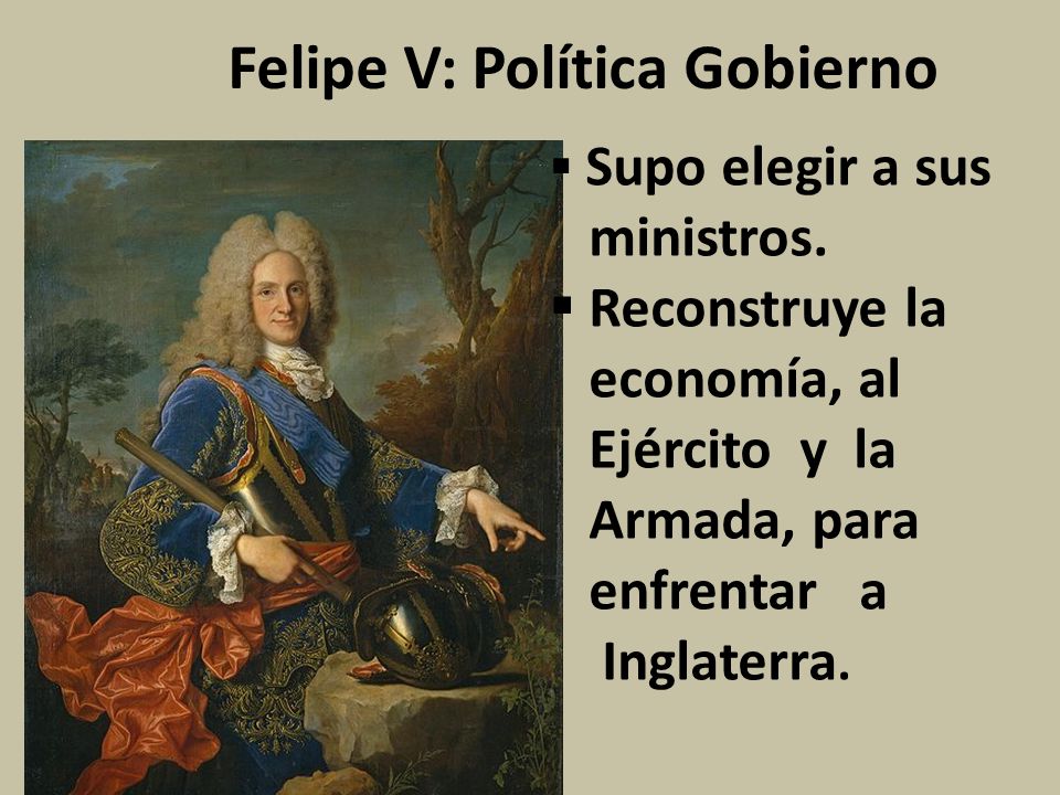 Felipe V: Política Gobierno