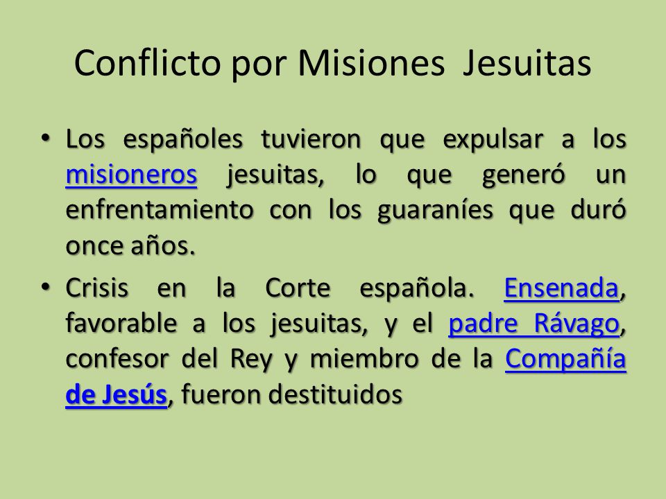 Conflicto por Misiones Jesuitas