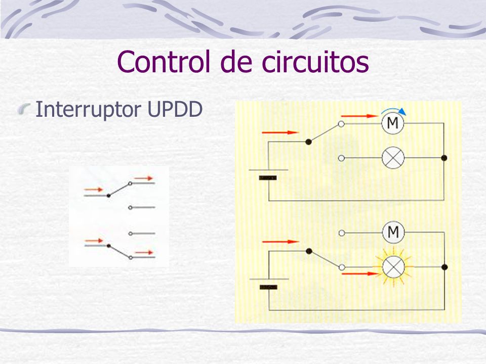 Control de circuitos Interruptor UPDD