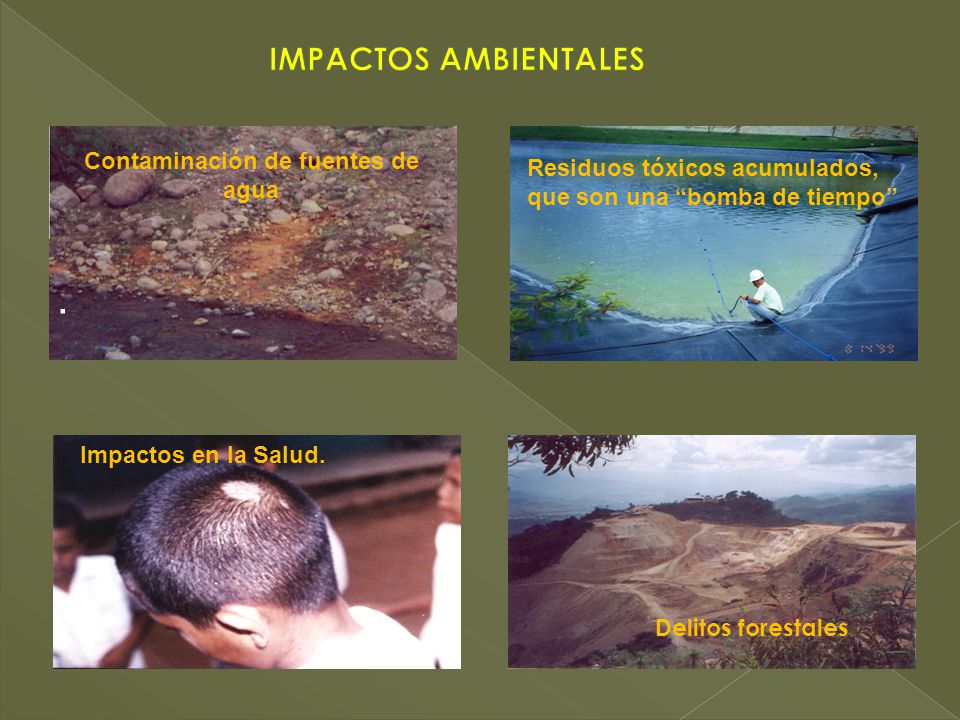 Contaminación de fuentes de agua
