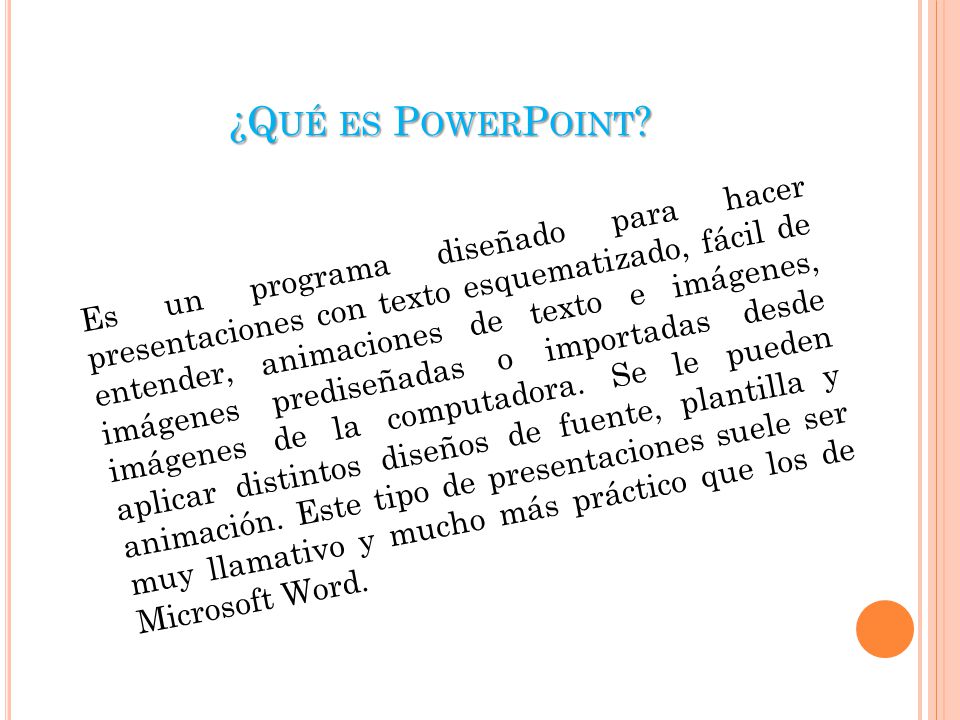 ¿Qué es PowerPoint