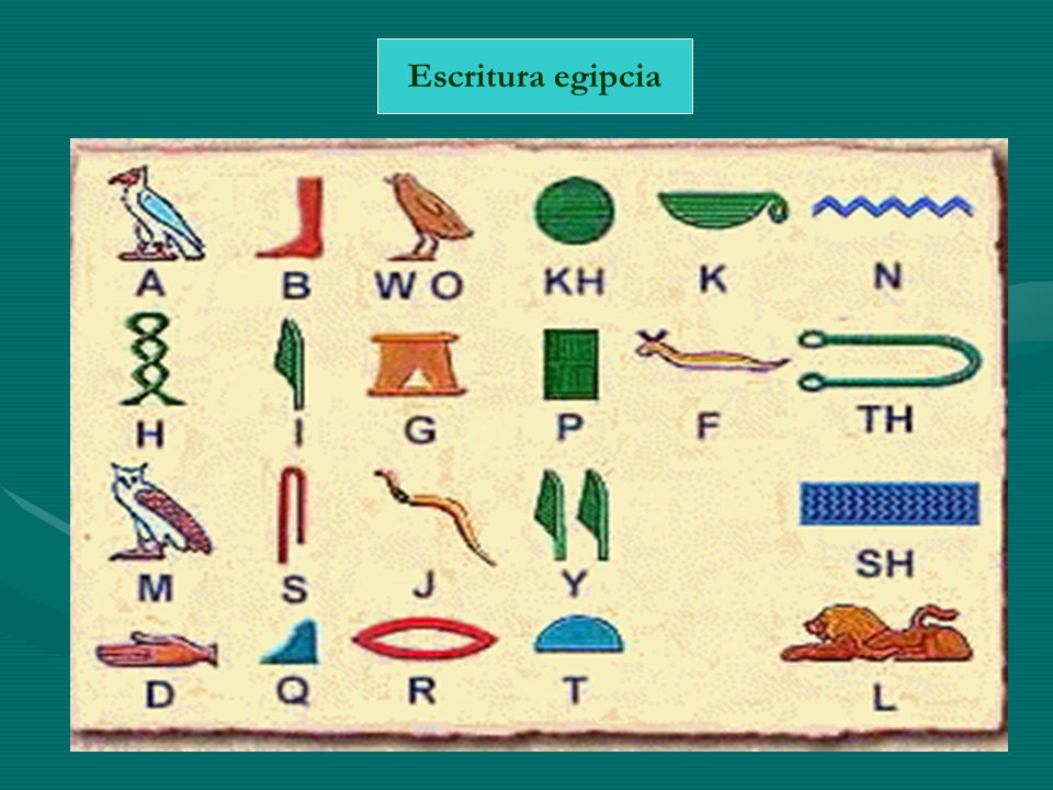 Escritura egipcia