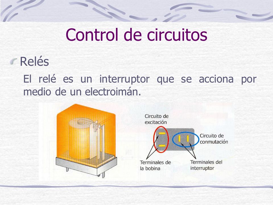 Control de circuitos Relés