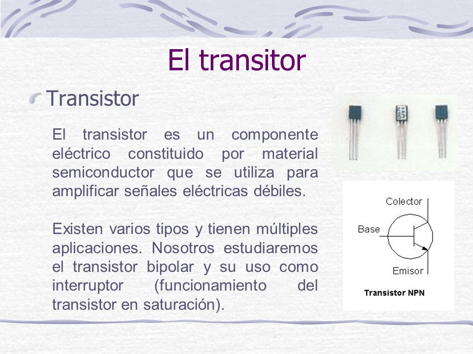 El transitor Transistor
