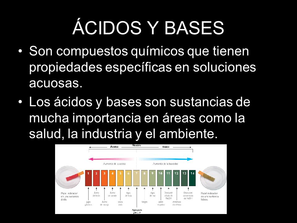 ÁCIDOS Y BASES Son compuestos químicos que tienen propiedades específicas en soluciones acuosas.