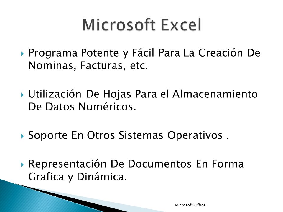 Microsoft Excel Programa Potente y Fácil Para La Creación De Nominas, Facturas, etc.