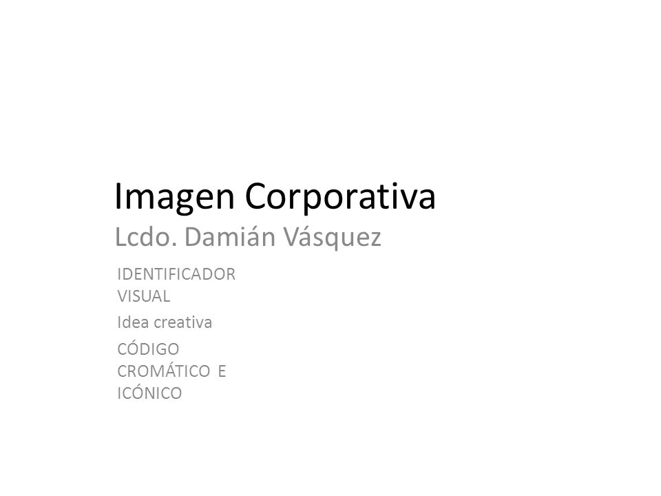 Imagen Corporativa Lcdo. Damián Vásquez IDENTIFICADOR VISUAL