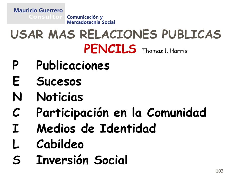 PENCILS Thomas l. Harris P Publicaciones E Sucesos N Noticias