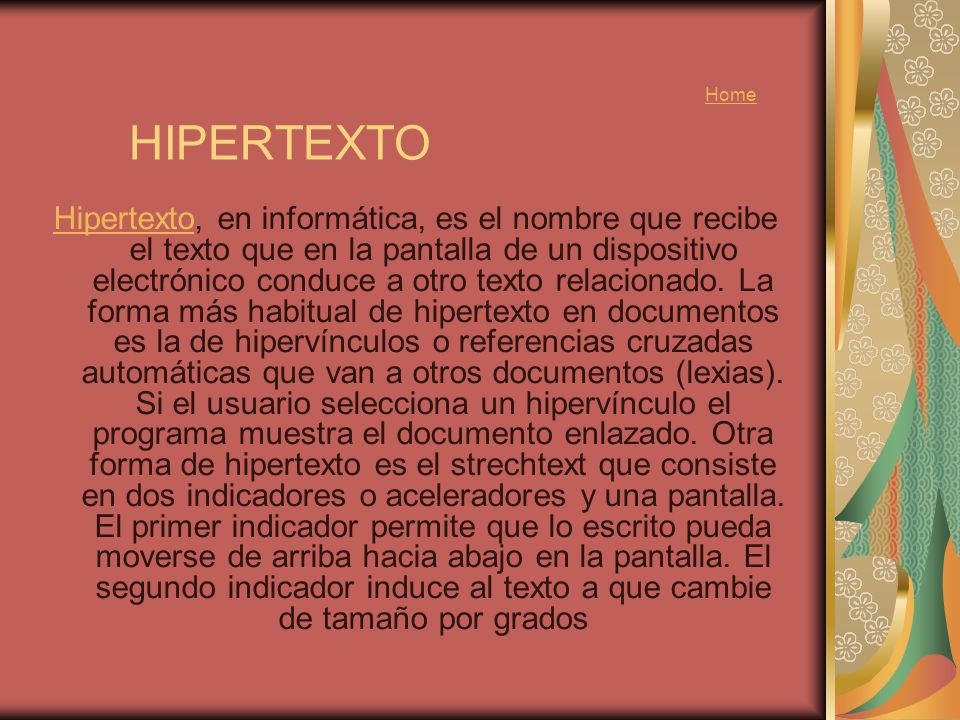 Home HIPERTEXTO