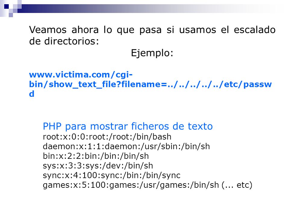 Veamos ahora lo que pasa si usamos el escalado de directorios: