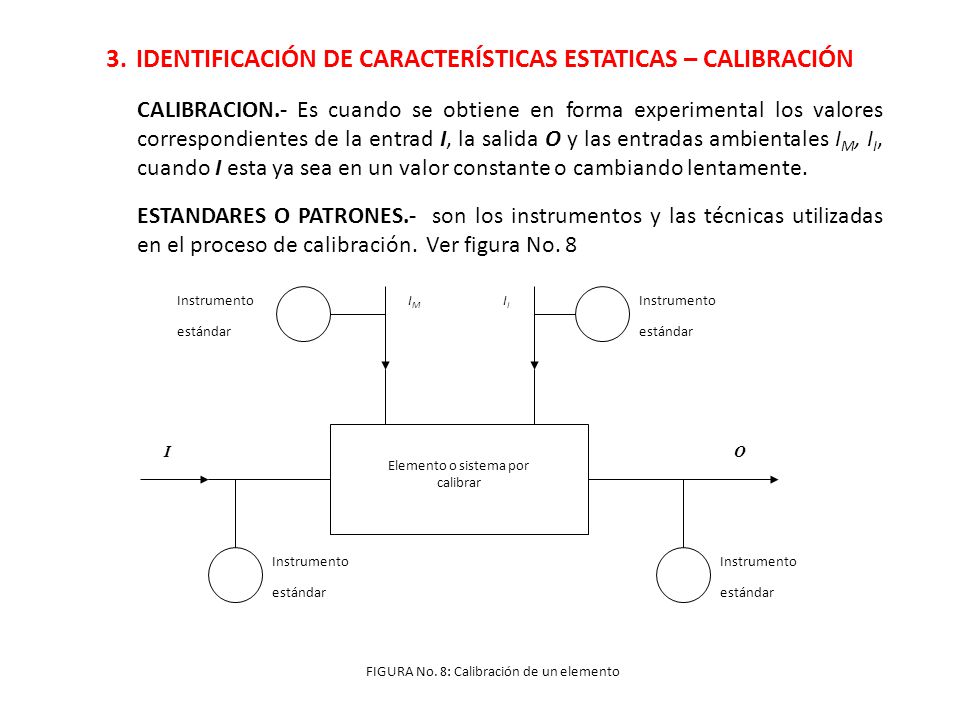 3. IDENTIFICACIÓN DE CARACTERÍSTICAS ESTATICAS – CALIBRACIÓN