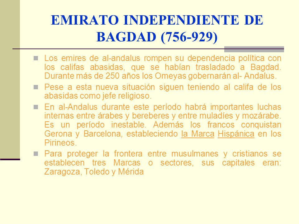 EMIRATO INDEPENDIENTE DE BAGDAD ( )