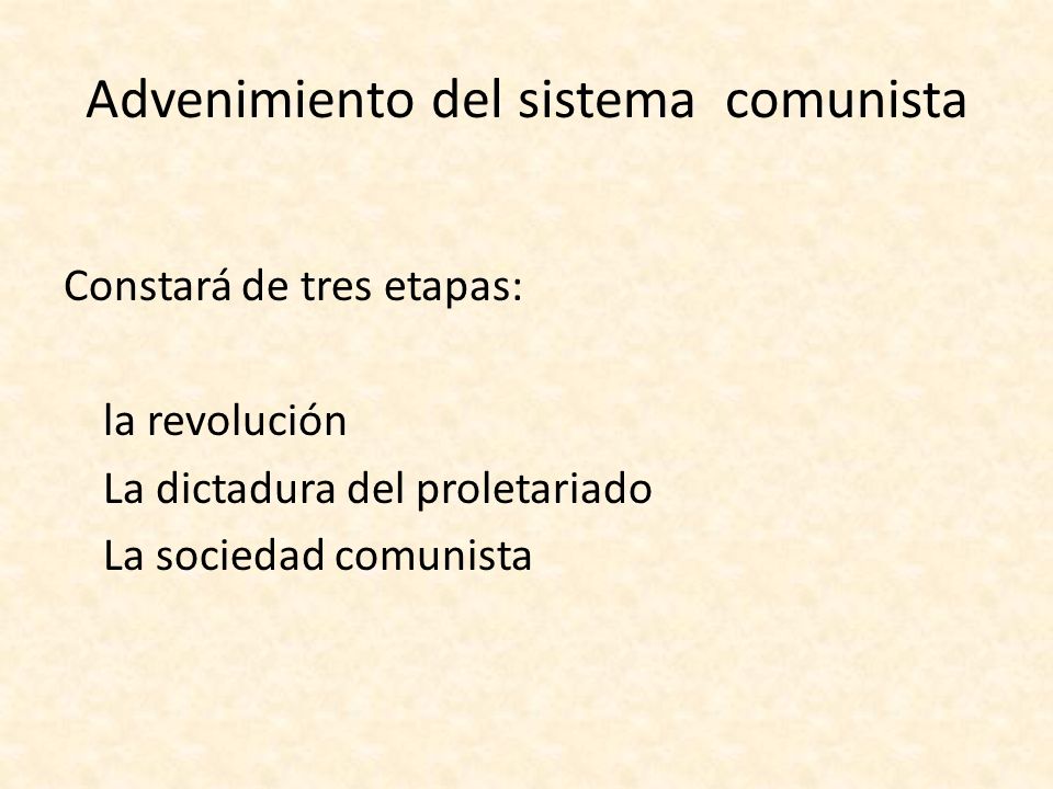 Advenimiento del sistema comunista