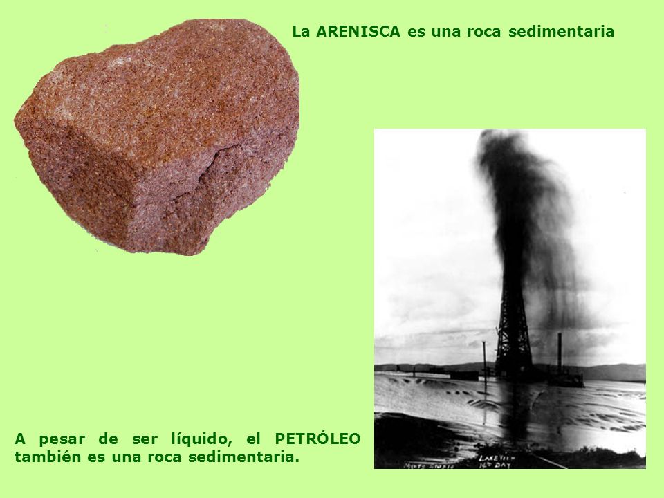 La ARENISCA es una roca sedimentaria