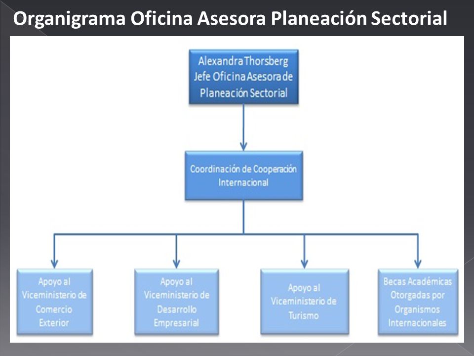 Organigrama Oficina Asesora Planeación Sectorial