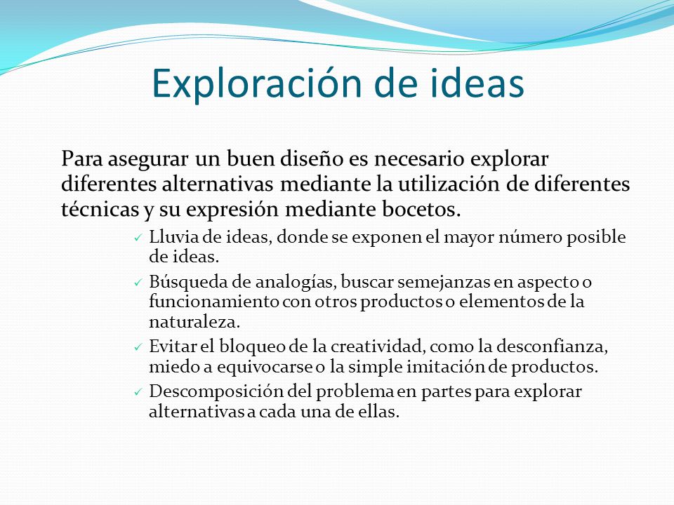 Exploración de ideas