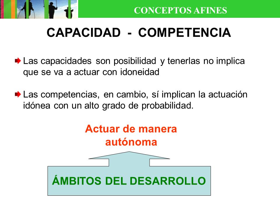 CAPACIDAD - COMPETENCIA