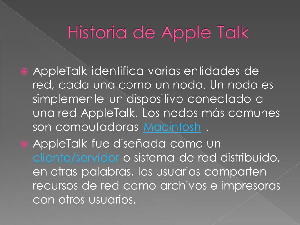 Historia de Apple Talk