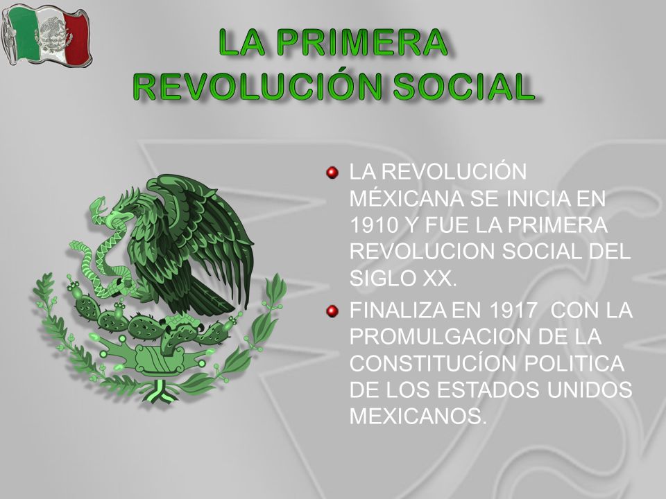 LA PRIMERA REVOLUCIÓN SOCIAL