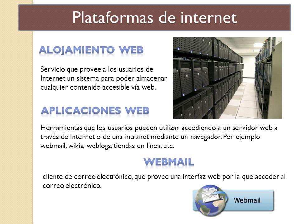 Plataformas de internet