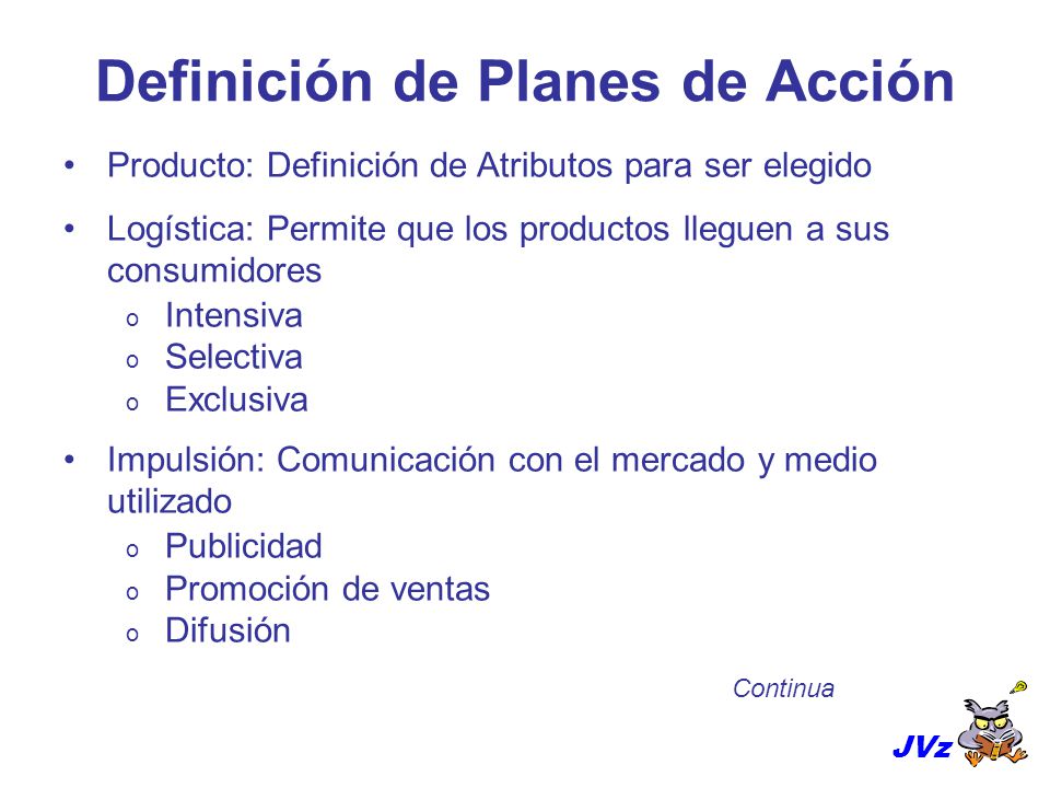 Definición de Planes de Acción