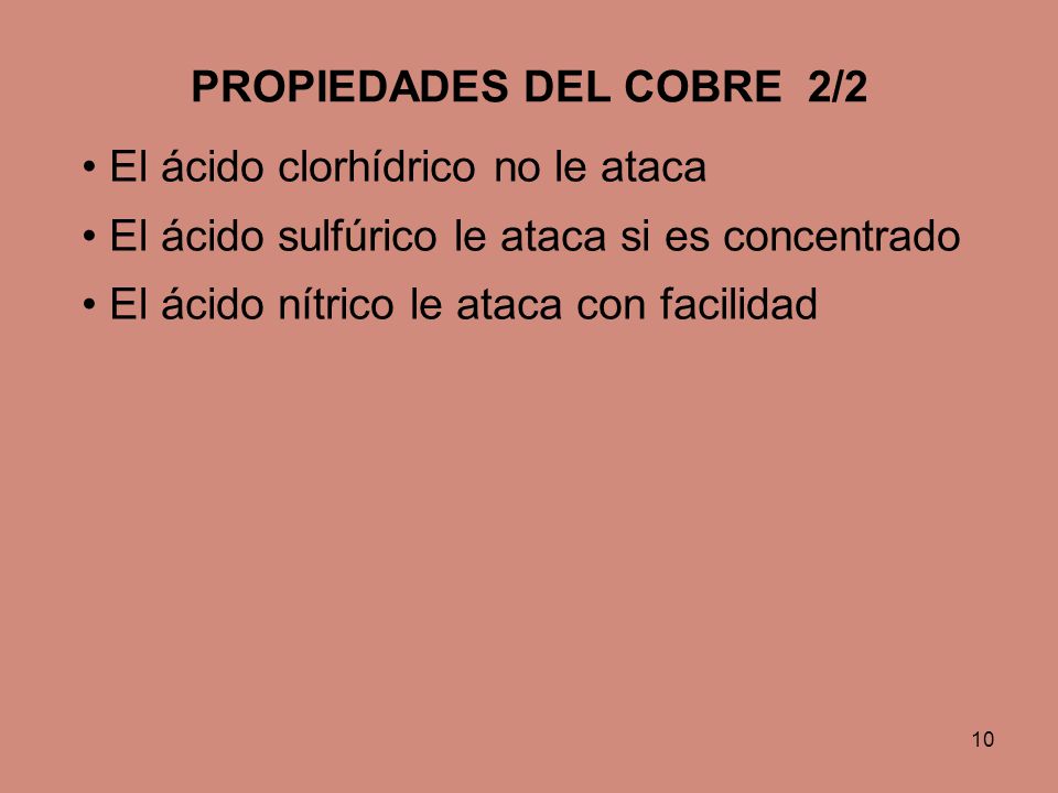 PROPIEDADES DEL COBRE 2/2