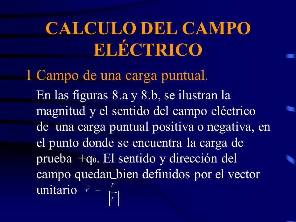 CALCULO DEL CAMPO ELÉCTRICO